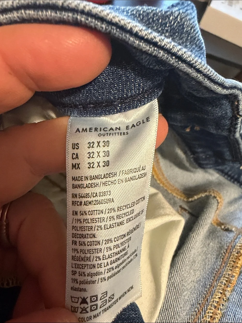 American Eagle Outfitters Men's Medium Blue Straight Jeans 32x30